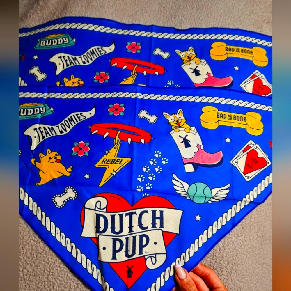 Set 2 Dutch Bros Pup Bandana Scarf Limited Edition National Dog Day NWT ♥️